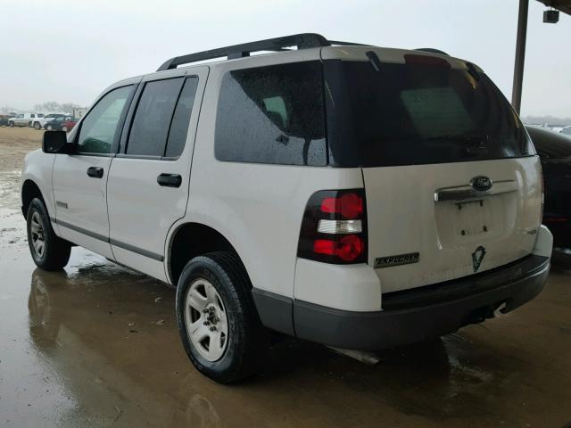 1FMEU62E46UA28872 - 2006 FORD EXPLORER X WHITE photo 3