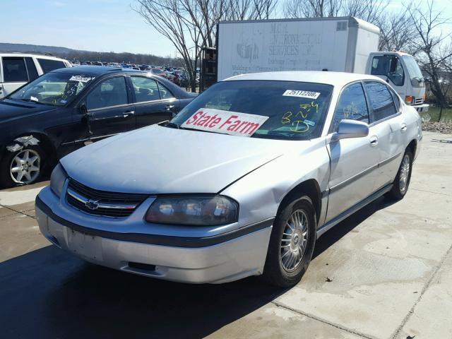 2G1WF55K5Y9189965 - 2000 CHEVROLET IMPALA SILVER photo 2