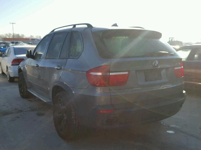 5UXFE83538L160531 - 2008 BMW X5 4.8I GRAY photo 3