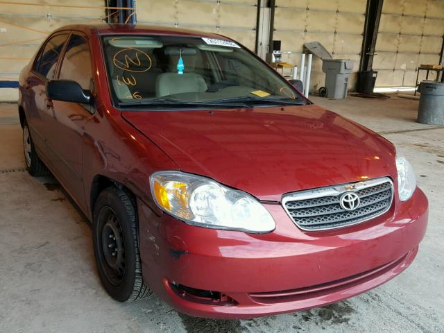 JTDBR32E570102333 - 2007 TOYOTA COROLLA CE RED photo 1