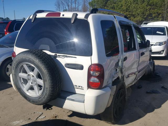 1J4GL58K55W564377 - 2005 JEEP LIBERTY LI WHITE photo 4