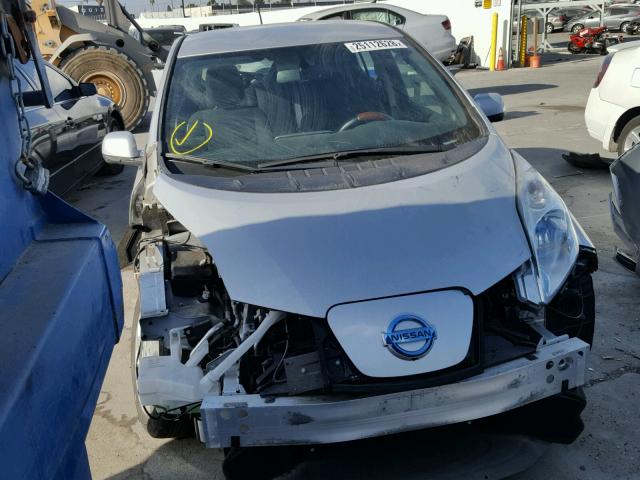 1N4AZ0CP9DC404590 - 2013 NISSAN LEAF S SILVER photo 1