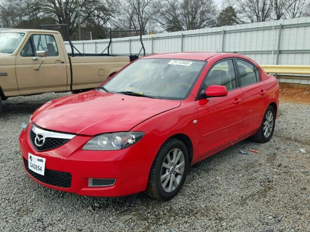 JM1BK12F471716107 - 2007 MAZDA 3 I RED photo 2