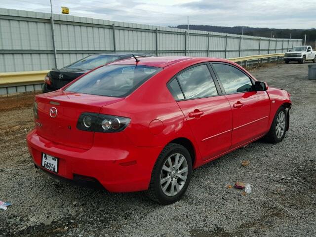 JM1BK12F471716107 - 2007 MAZDA 3 I RED photo 4