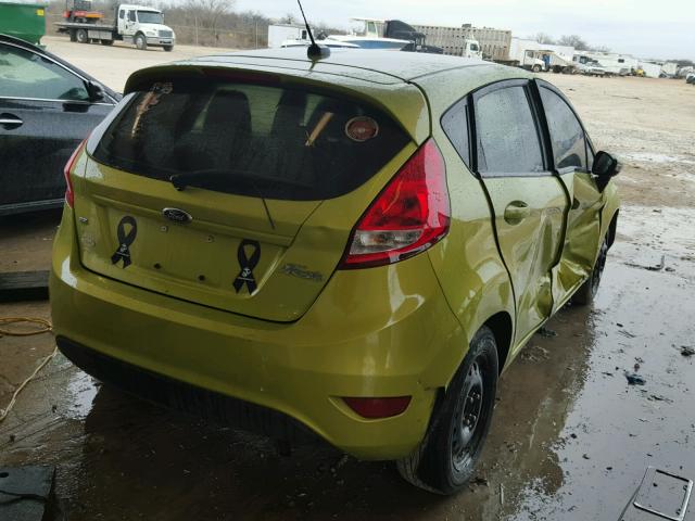 3FADP4EJ3DM200126 - 2013 FORD FIESTA SE GREEN photo 4