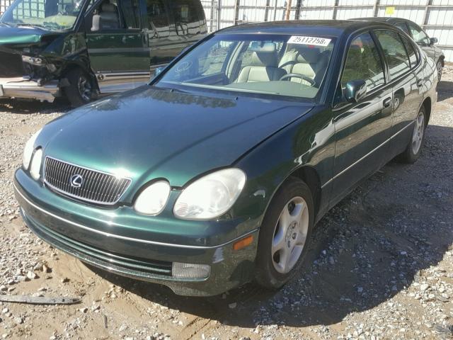 JT8BD68S6Y0108588 - 2000 LEXUS GS 300 GREEN photo 2