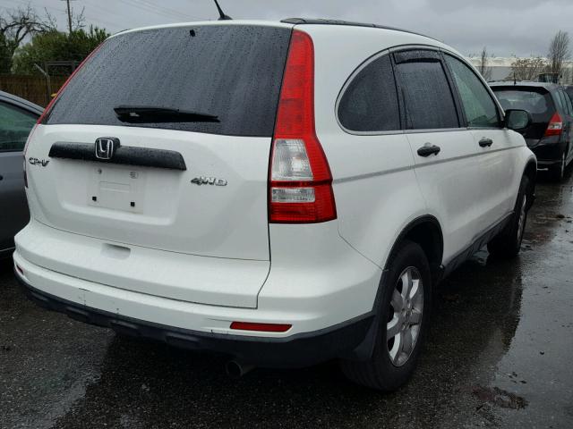 JHLRE4H47BC002419 - 2011 HONDA CR-V SE WHITE photo 4