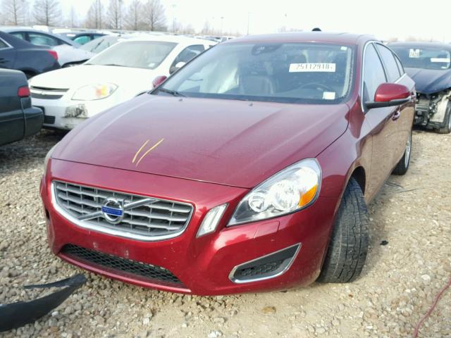 YV1622FS3C2026491 - 2012 VOLVO S60 T5 RED photo 2