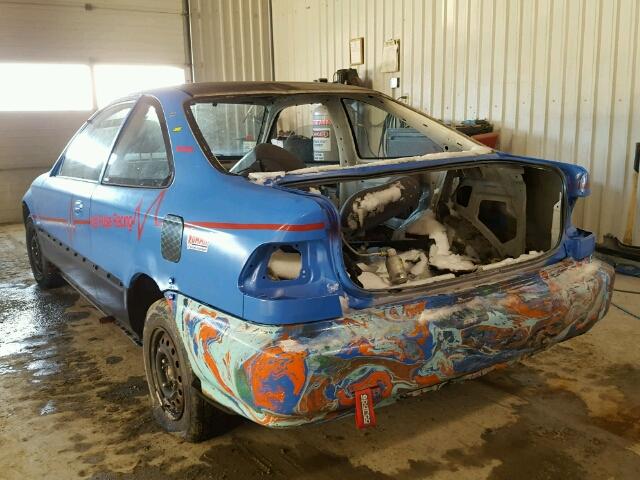 1HGEJ6127TL007067 - 1996 HONDA CIVIC DX BLUE photo 3