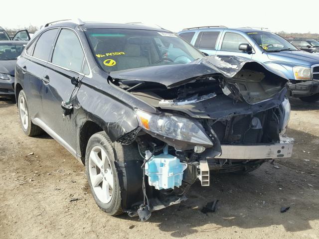 2T2BK1BA2CC143519 - 2012 LEXUS RX 350 BLACK photo 1