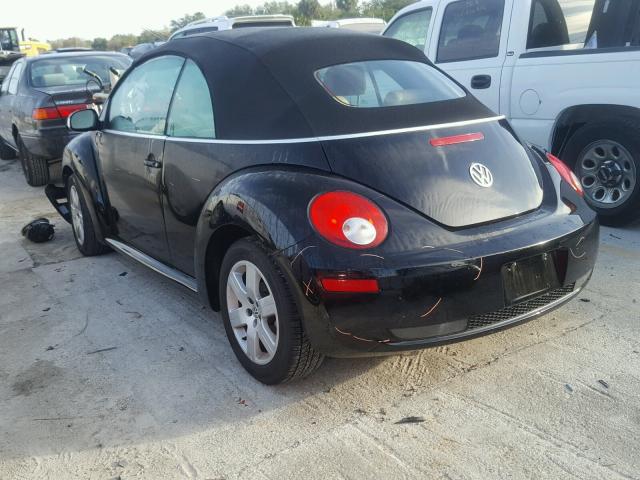3VWRF31Y57M419817 - 2007 VOLKSWAGEN NEW BEETLE 黑色 照片 3