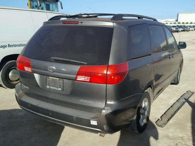 5TDZA23C84S069611 - 2004 TOYOTA SIENNA CE GRAY photo 4