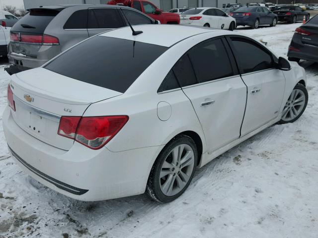 1G1PH5SC5C7192810 - 2012 CHEVROLET CRUZE LTZ WHITE photo 4