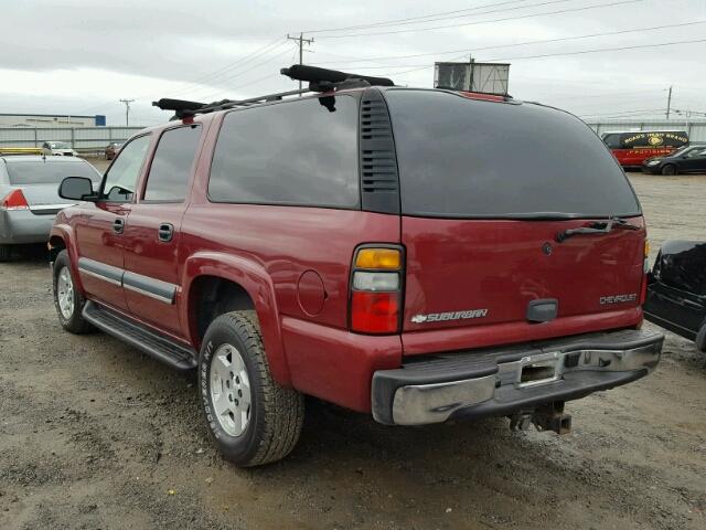 1GNFK16T34J190914 - 2004 CHEVROLET SUBURBAN K MAROON photo 3