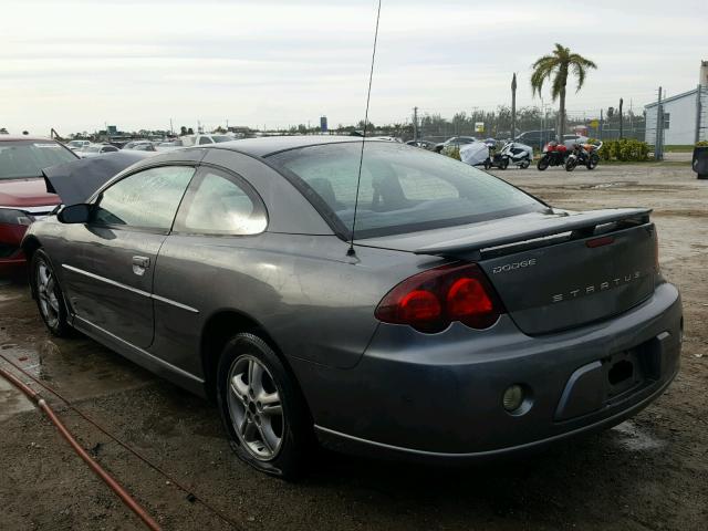 4B3AG42GX4E077159 - 2004 DODGE STRATUS SX GRAY photo 3