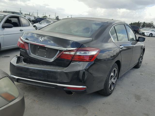 1HGCR2F39HA163723 - 2017 HONDA ACCORD LX BLACK photo 4