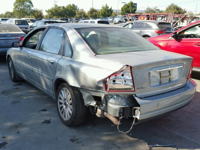 YV1TS91Z641360151 - 2004 VOLVO S80 T6 SILVER photo 3