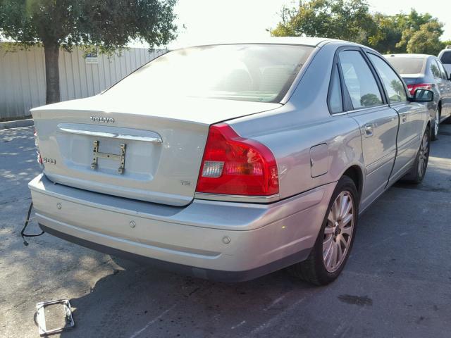 YV1TS91Z641360151 - 2004 VOLVO S80 T6 SILVER photo 4