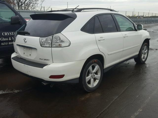 2T2HK31U97C022431 - 2007 LEXUS RX 350 WHITE photo 4