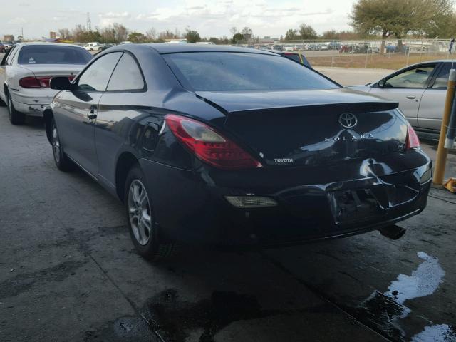 4T1CE30P37U754344 - 2007 TOYOTA CAMRY SOLA BLACK photo 3