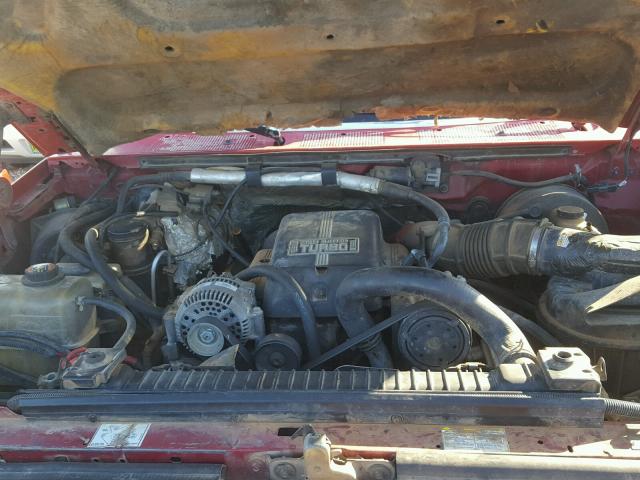 1FTJW35F4TEA16355 - 1996 FORD F350 RED photo 7