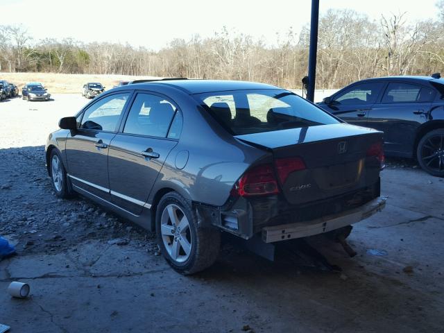 2HGFA16978H333159 - 2008 HONDA CIVIC EXL 灰色 照片 3