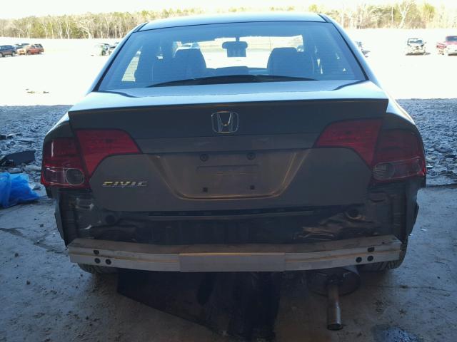 2HGFA16978H333159 - 2008 HONDA CIVIC EXL GRAY photo 9