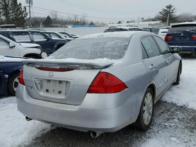 1HGCM66577A104739 - 2007 HONDA ACCORD EX SILVER photo 4