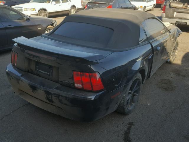 1FAFP44684F161071 - 2004 FORD MUSTANG BLACK photo 4