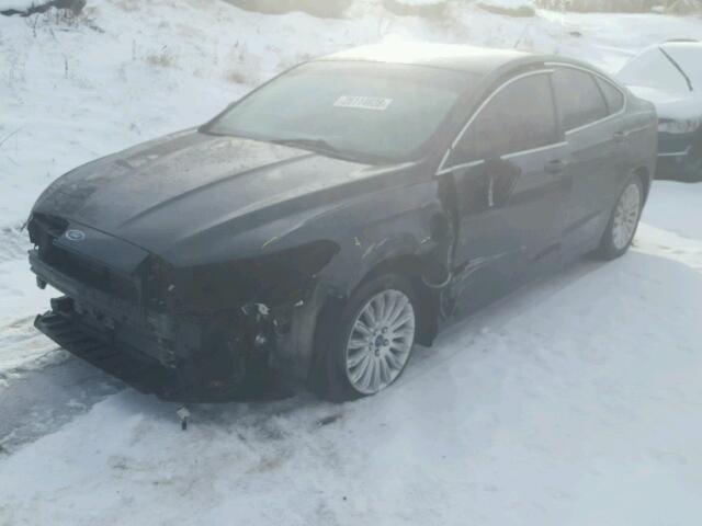 3FA6P0PU2ER139705 - 2014 FORD FUSION SE BLACK photo 2