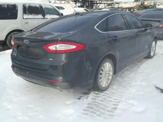 3FA6P0PU2ER139705 - 2014 FORD FUSION SE BLACK photo 4