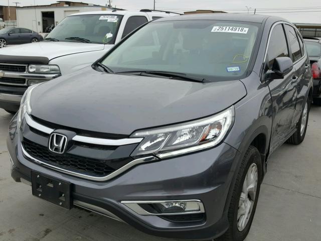 3CZRM3H55FG703069 - 2015 HONDA CR-V EX GRAY photo 2