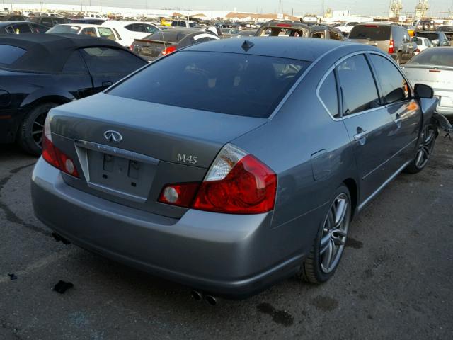 JNKBY01E06M207399 - 2006 INFINITI M45 BASE GRAY photo 4