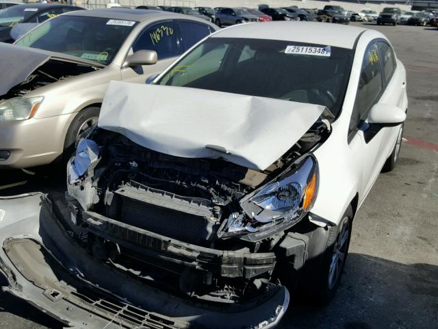 KNADM4A38D6249023 - 2013 KIA RIO LX Սպիտակ լուսանկար 2