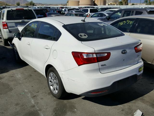 KNADM4A38D6249023 - 2013 KIA RIO LX Սպիտակ լուսանկար 3
