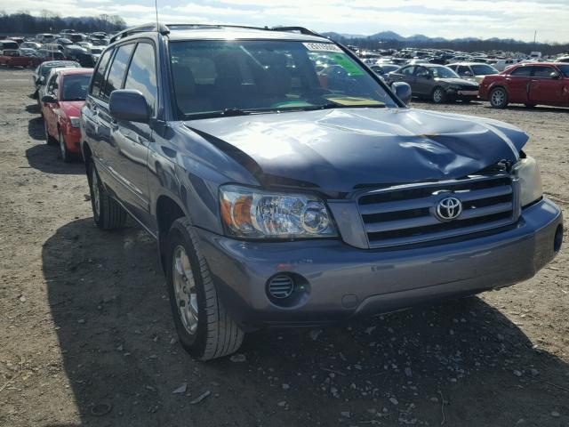 JTEDP21A150088866 - 2005 TOYOTA HIGHLANDER BLUE photo 1