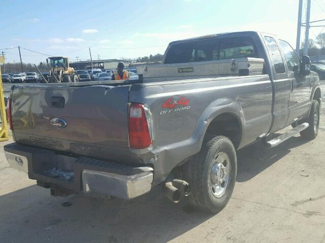 1FTSX21R58EA51926 - 2008 FORD F250 SUPER GRAY photo 4