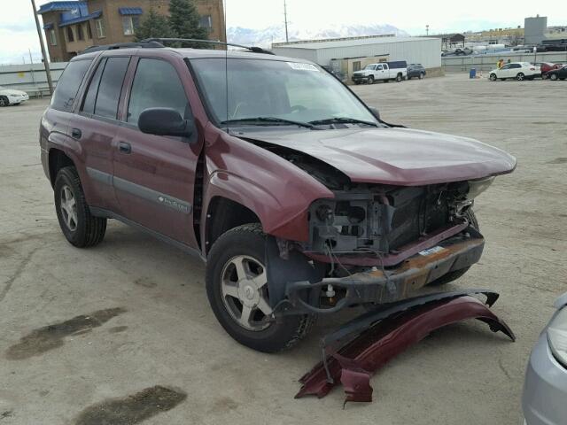 1GNDS13S442448161 - 2004 CHEVROLET TRAILBLAZE MAROON photo 1