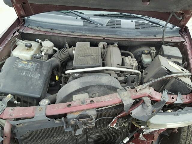 1GNDS13S442448161 - 2004 CHEVROLET TRAILBLAZE MAROON photo 7