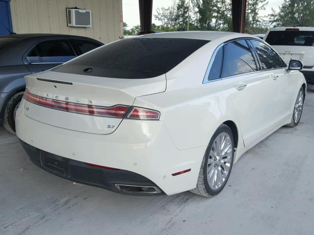 3LN6L2GK2DR801485 - 2013 LINCOLN MKZ Սպիտակ լուսանկար 4