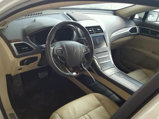 3LN6L2GK2DR801485 - 2013 LINCOLN MKZ Սպիտակ լուսանկար 9