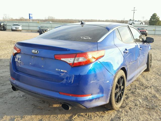 5XXGR4A66DG115494 - 2013 KIA OPTIMA SX BLUE photo 4