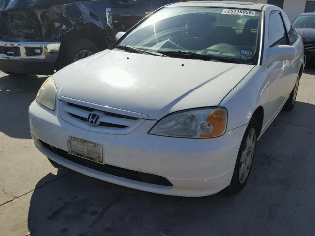 1HGEM22912L095771 - 2002 HONDA CIVIC EX WHITE photo 2