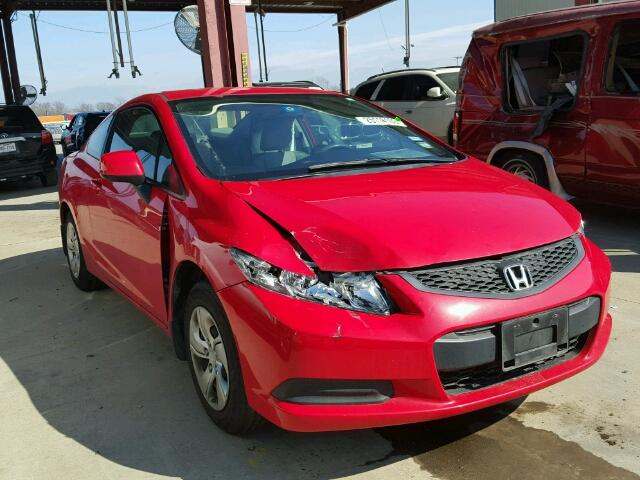 2HGFG3B58DH524242 - 2013 HONDA CIVIC LX RED photo 1