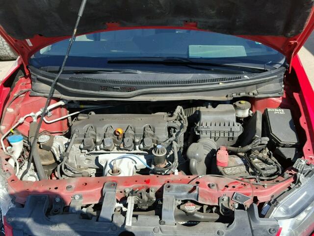 2HGFG3B58DH524242 - 2013 HONDA CIVIC LX RED photo 7