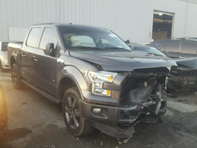 1FTEW1EP4FFB72926 - 2015 FORD F150 SUPER GRAY photo 1