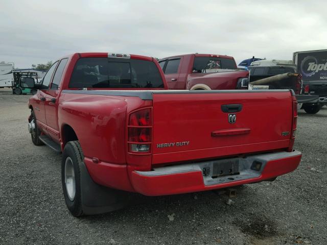 3D7MR48C65G706797 - 2005 DODGE RAM 3500 S RED photo 3