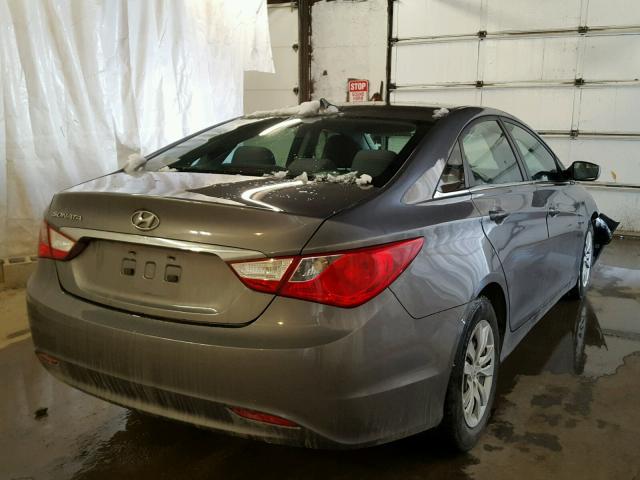 5NPEB4AC3BH062742 - 2011 HYUNDAI SONATA GLS GRAY photo 4