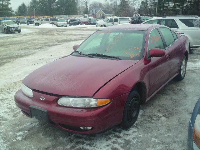 1G3NL52EX1C241972 - 2001 OLDSMOBILE ALERO GL MAROON photo 2