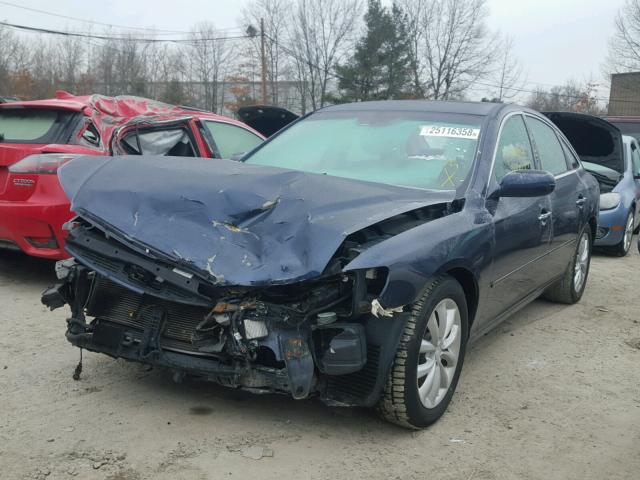 KMHFC46F17A214550 - 2007 HYUNDAI AZERA SE BLUE photo 2